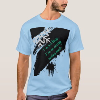 Camiseta gráfica azul trendy para homens