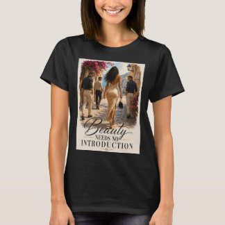 Camiseta Gráfica Beleza Não Precisa de Apresentaçã