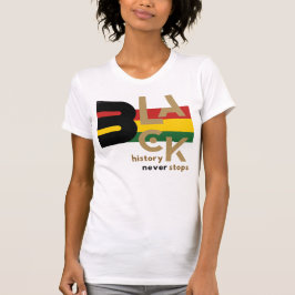 Camiseta Gráfica BHM - História Negra Nunca Para