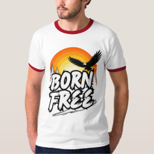 Camiseta Gráfica Born Free Eagle