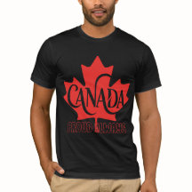 Camiseta Gráfica Canadá Orgulhoso Sempre Folha de 