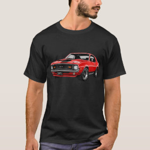 Camiseta Gráfica Carro Clássico Vermelho AMC
