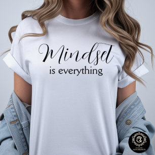 Camiseta Gráfica Casual de Negócios A Mentalidade