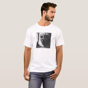 Camiseta Gráfica Caveira na Floresta Gótico Somb