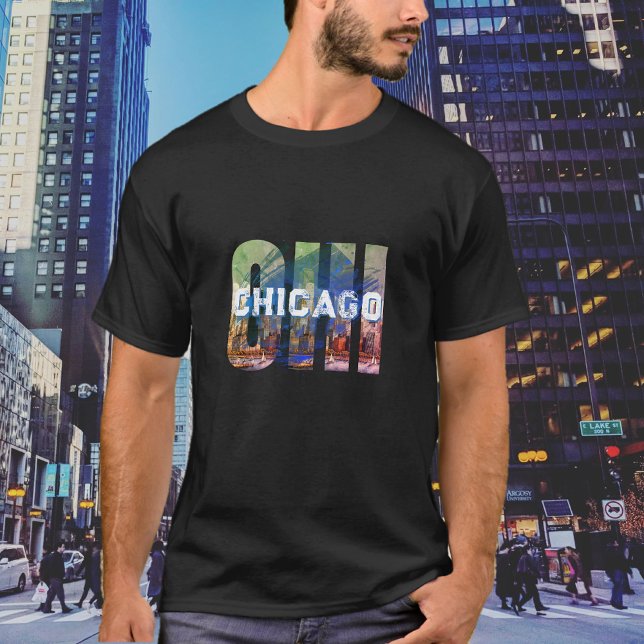 Camiseta Gráfica CHI de Chicago (Criador carregado)
