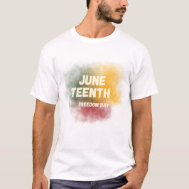 Camiseta Gráfica Colorida de Fumaça do Dia da Libe