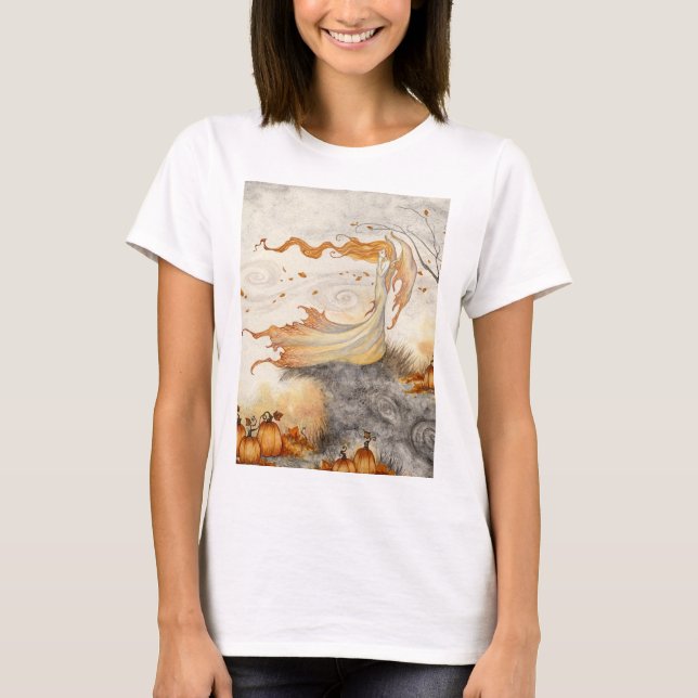 Camiseta Gráfica com Estampa de Murmúrios no Campo (Frente)