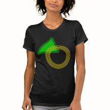 Camiseta Gráfica com Estampa Geométrica de Formas 