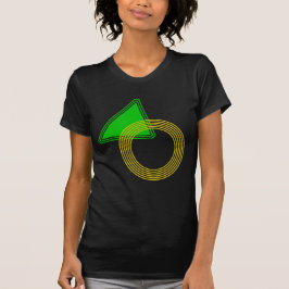 Camiseta Gráfica com Estampa Geométrica de Formas 
