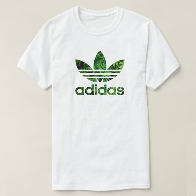 Camiseta Gráfica com Logotipo de Folha Verde | Ins (Frente do Design)