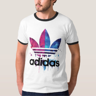Camiseta Gráfica com Logotipo de Salpico de Tinta
