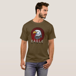 Camiseta Gráfica com Mascote Águia Careca Feroz