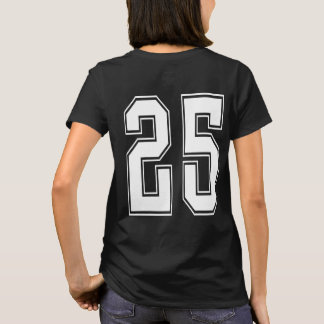 Camiseta Gráfica com Número de Jersey Feminino – V