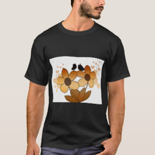 Camiseta Gráfica com Pássaro Cantando Tweet