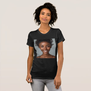 Camiseta Gráfica com Retrato de Mulher Negra Empod