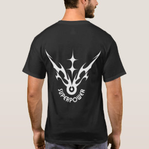 Camiseta Gráfica com Sigilo Tribal de Superpoder-N