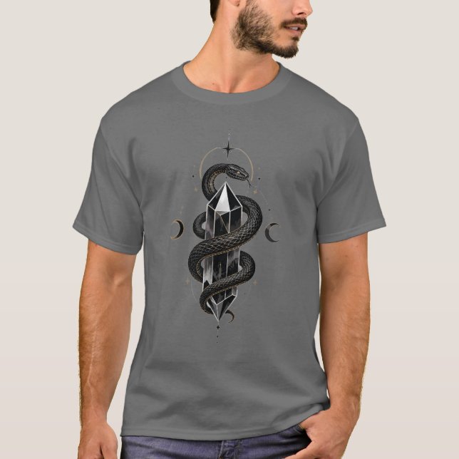 Camiseta Gráfica Cristal de Serpente (Frente)