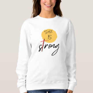 Camiseta Gráfica Cruz "Ela É Forte"