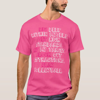 Camiseta Gráfica Cuta de Voleibol