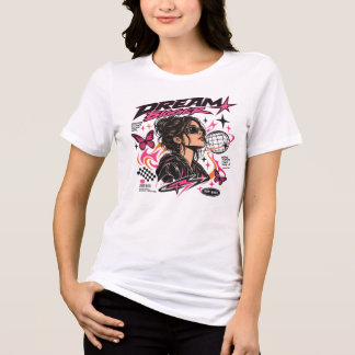 Camiseta Gráfica Cyber Y2K Sonhe Maior Streetwear