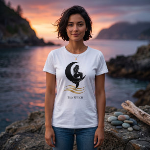 Camiseta Gráfica da Sereia da Bruxa do Mar Lua