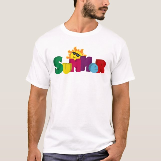Camiseta Gráfica de Acampamento de Verão Retrô (Frente)