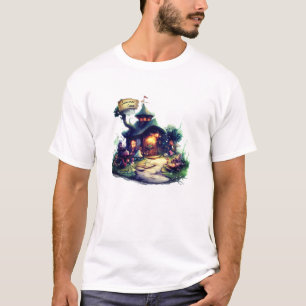 Camiseta Gráfica de Acampamento de Verão Retrô