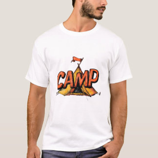 Camiseta Gráfica de Acampamento de Verão Retro!