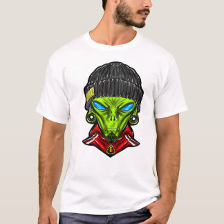Camiseta Gráfica de Alien Urbano