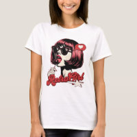 Camiseta Gráfica de Anime Girl em Arte Pop - Ma Re