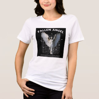 Camiseta Gráfica de Anjo Caído com Estética Sombri