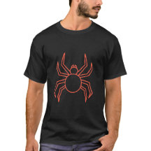 Camiseta Gráfica de Aranha Vermelha para Amante de