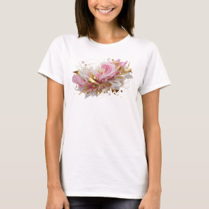 Camiseta Gráfica de Arte Abstrato Laranja Chic