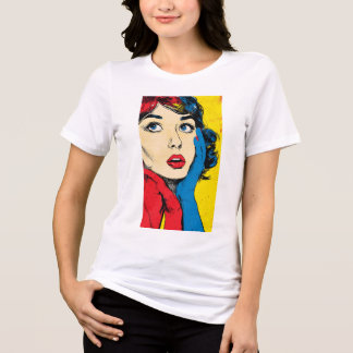 Camiseta Gráfica de Arte da História dos EUA Femin