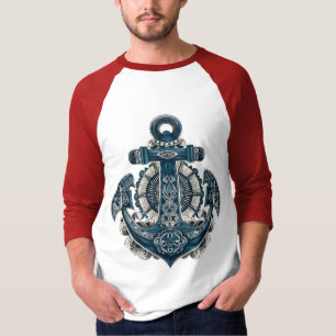 Camiseta Gráfica de Arte de Âncora Náutica – Vinta