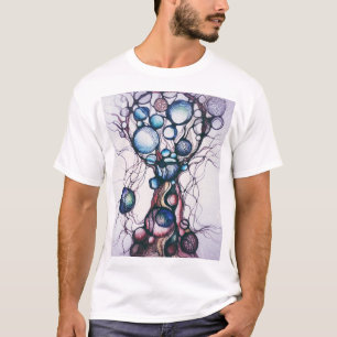 Camiseta Gráfica de Arte Neurográfico Abstrato de