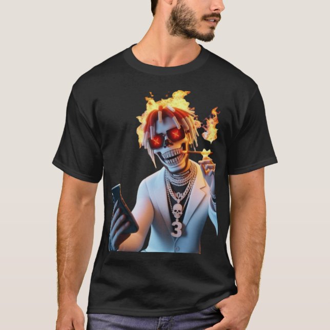 Camiseta Gráfica De Atitude Dos Rapazes Negros (Frente)