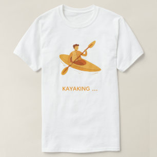 Camiseta Gráfica de Aventura de Caiaque Born to Pa
