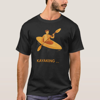 Camiseta Gráfica de Aventura de Caiaque Born to Pa