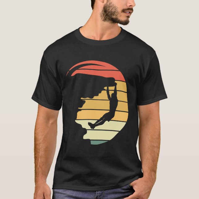 Camiseta Gráfica de Aventura de Escalada em Rocha  (Frente)