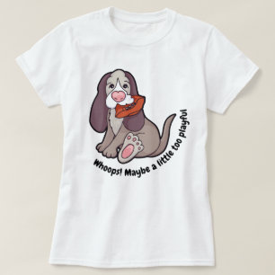 Camiseta gráfica de baile de hambúrgueres para cãe
