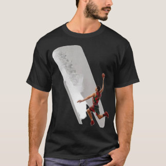Camiseta Gráfica de Basquete com Enterro