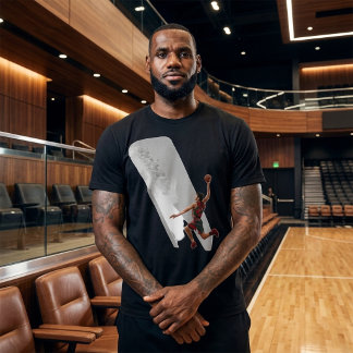 Camiseta Gráfica de Basquete com Enterro