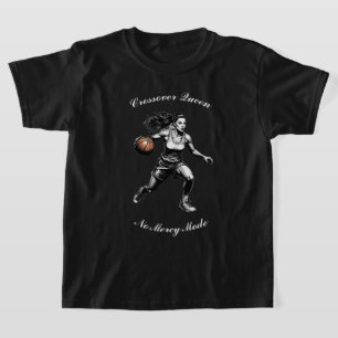 Camiseta Gráfica de Basquete Feminino Destemido