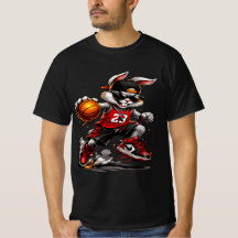 Camiseta Gráfica de Basquete Rabbit Street Style