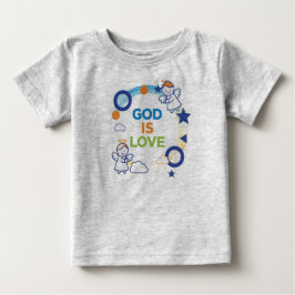 Camiseta Gráfica de Bebê Estrela Fofa