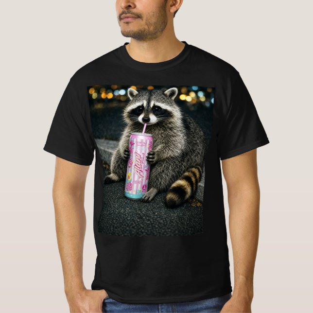 Camiseta Gráfica de Bebida de Algodão Doce de Guax (Frente)