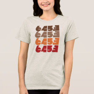 Camiseta gráfica de bloco silenciado 6453 feminina