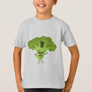 Camiseta Gráfica de Brócolis Saudável e Divertida