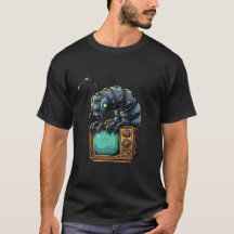 Camiseta Gráfica de Bug Retro TV de Ficção Científ